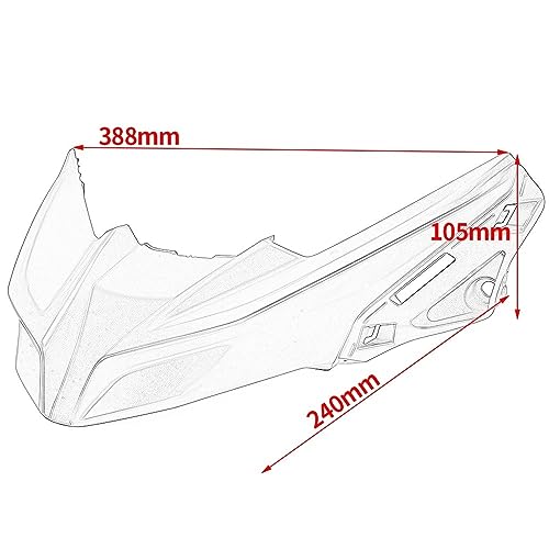 Garde-Boue Avant pour XADV 750 (2017-2020) Bec d'Extension de Roue Moto - 5