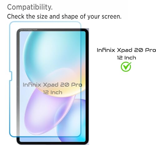 Image of Privacy Anti Peep Matte Screen Guard Compatible With Infinix Xpad 20 Pro Anti Spy Blue Light Block Screenguard Not a Tempered Glass Screen Protector