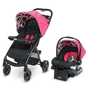 Graco Verb Travel System | Includes Verb Stroller and SnugRide 30 Infant Car Seat, Azalea