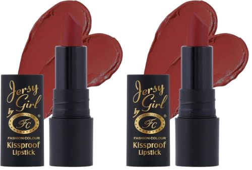 Image of JERSEY GIRL BY FASHION COLOUR Kissproof Matte Lipstick| Lightweight & Longlasting | Matte Finish | Stay up to 12hrs | Available In Fab Shades | Highly Pigmented |Intense Colour, Moisturised Lips, Color Sensational Creamy Matte | Clay Brown