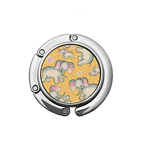 Preisvergleich Produktbild Verschiedene Tiermuster Design Handtasche Faltbügel Geldbörsen Kleiderbügel Haken Set Netter Baby Elefant