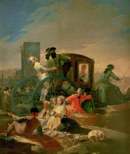 Pintura Il Venditore di Ceramiche de Goya Lienzo 60x90cm para Paredes Vacías de Oficina