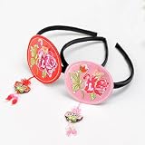 dal shop 2pcs Traditional Korean Hanbok Headband with Floral Embroidery for Women Korean style Hairband Made in Korea K-fashion Hair Accessory