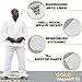 Gold BJJ Valiant Gi - Heavyweight 550gsm Pearl Weave Jiu Jitsu Uniform - IBJJF Legal (White, A3)