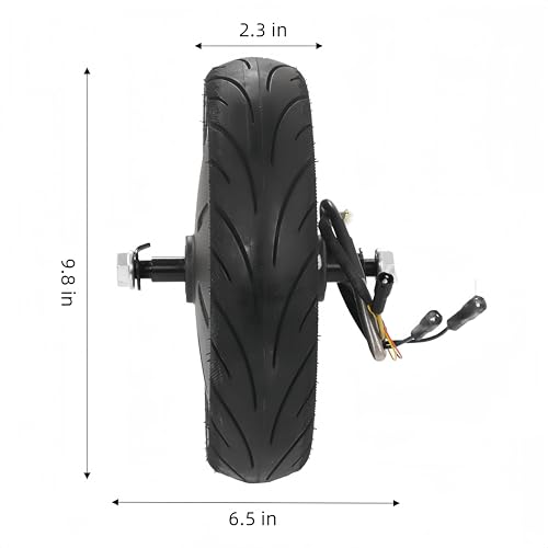 350W Electric Scooter Hub Motor Compatible with Ninebot MAX G30, 10 Inch Rear Wheel Scooter Motor, Electric High-Torsion Waterproof Scooter Motor Kit