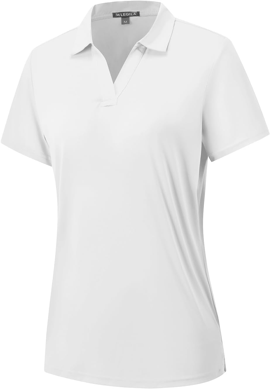 Women's Polo Shirts Short Sleeve Quick Dry UPF 50+ Sun Protection Business Casual Collared Shirt Tennis Golf Shirt Work Tops