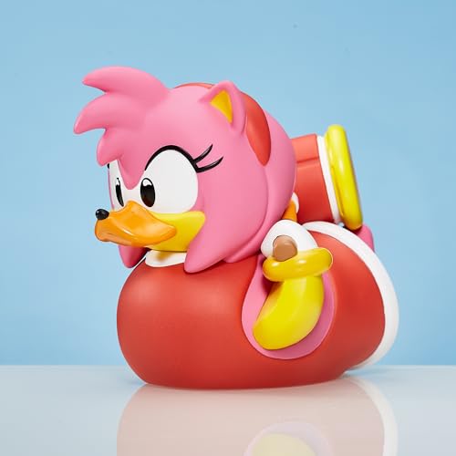 TUBBZ Figurine de Canard Amy Rose à Collectionner en Caoutchouc Vinyle – Produit Officiel Sonic The Hedgehog – TV, Films et Jeux vidéo