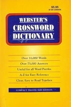 Paperback Webster's Crossword Dictionary Book