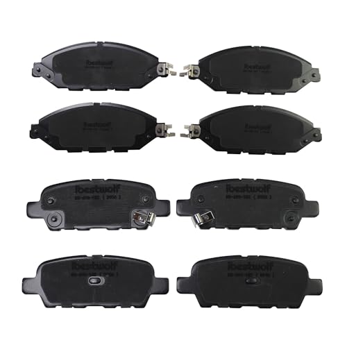 IBESTWOLF Front and Rear Ceramic Brake Pads for 2013 Infiniti