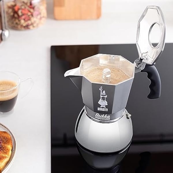Bialetti Brikka Induction, индукционная кофеварка, на 4 чашки (160 мл), двойной аромат, подходит для всех типов плит, элегантный дизайн