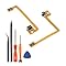 L/R Shoulder Button Flex Cable for Nintendo 3DS XL/LL Left Right Shoulder Button Ribbon Key Flex Cable Replacement Accessories Parts with Repair Tools
