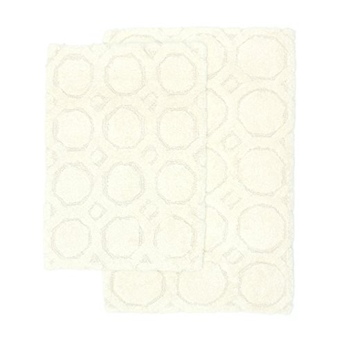 Homewear Hartford Bath Rug Set, White