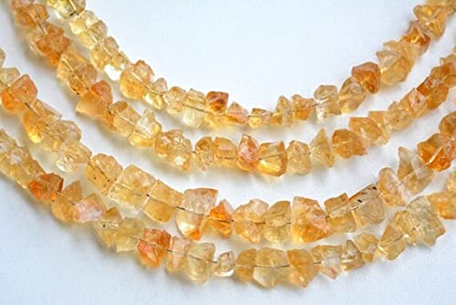 Perles en citrine brute pour composer vos bijoux bohèmes en pierres
