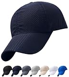 [M2Ma] ランニング キャップ メンズ 水洗いできる 速乾 メッシュキャップ 快適 通気 スポーツキャップ UVカット 帽子 (ネイビー)