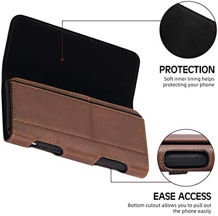 BECPLT Leather Case with Card Holder for iPhone 16 Pro Max 16 Plus 15 Pro Max 15 Plus 14 Plus iPhone 14 Pro Max iPhone 12 Pro Max 11 Pro Max Xs Max Brown