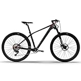 Benelli Bike, 29' Carbon Mountain Bike, 12 Speed, Brake Disc, Ultra Light-Weight Hardtail Frame (Small, Dark Grey Black)