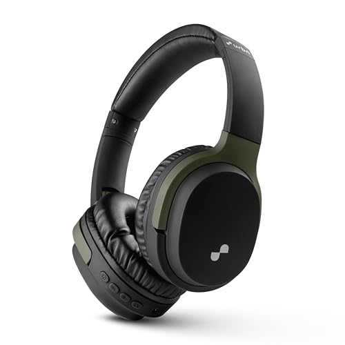 URBN Thump 550 Bluetooth 5.4 Wireless On Ear Headphone | HD Sound | Deep Bass | in-Built Mic | Type-C Charging | Foldable | Aux | Micro SD Card | 1 Year Replacement Warranty (Camo)