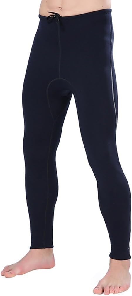Wetsuit Pants Man Women, 3mm High Waist Keep Warm for Swimming Diving Surfing Snorkeling(Black)