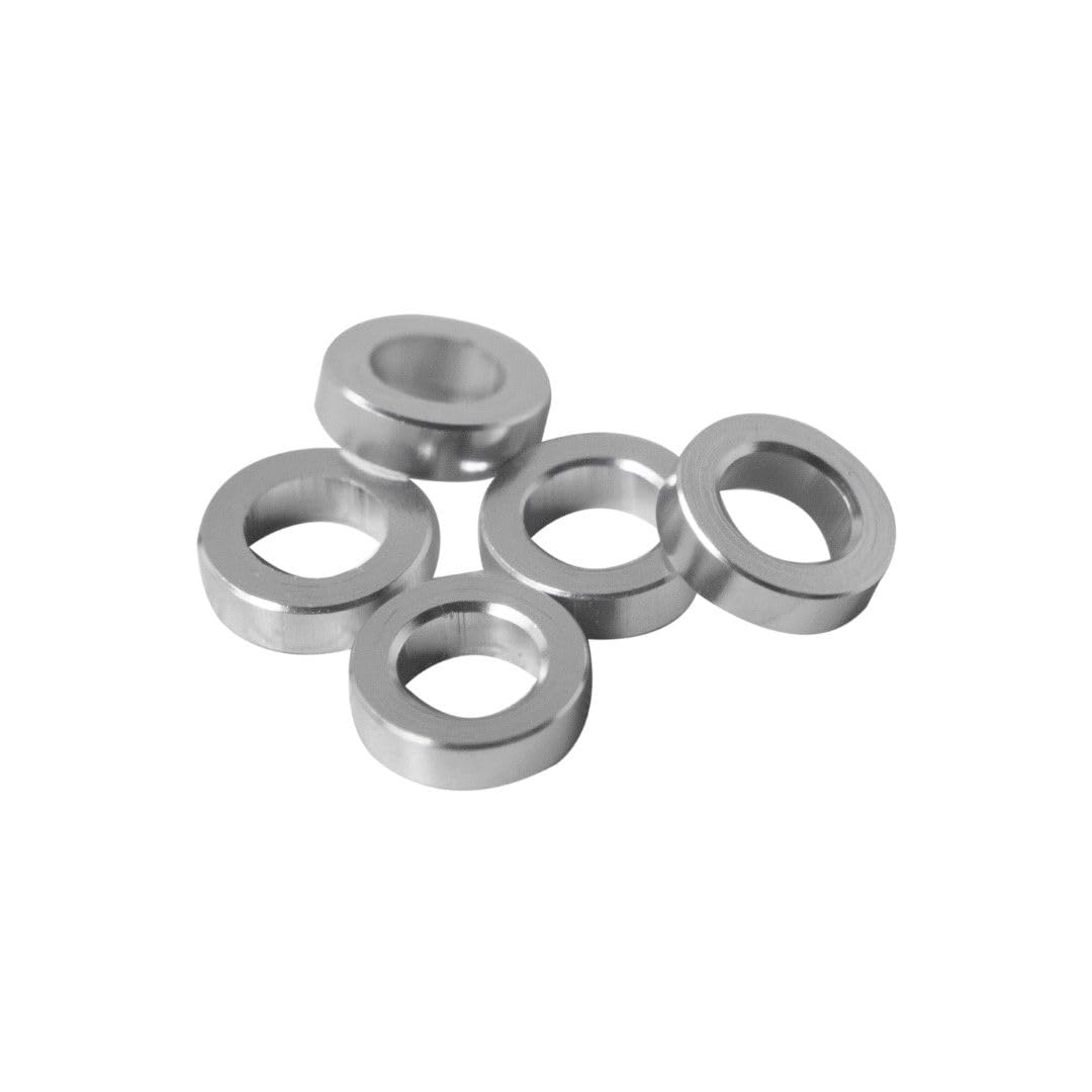 Aluminum Spacer 7/16 OD x 1/4 ID x Choose Your Length, Round Spacer Unthreaded Standoff Bushing Plain Finish, Fits Screws Bolts ¼ or M6 by Metal Spacers Online (1/8 Length, 100 Pack)