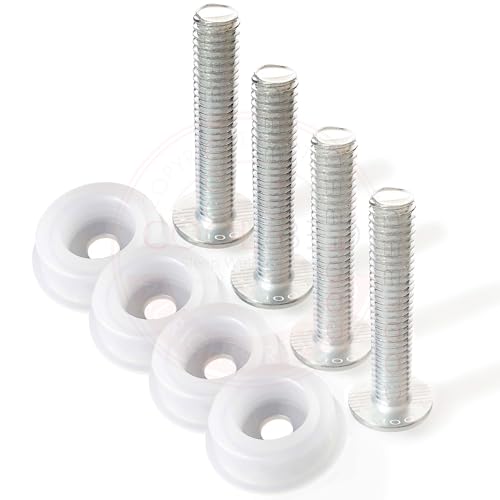 COOL BED 4 x Headboard Bolts and 4 x Washers Fixings Screws for Divan Beds (4 x Bolts & Washer)