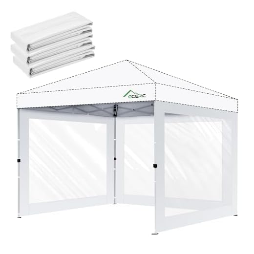 Best clear mushroom umbrella Acepic Clear Canopy Sidewalls for Tents