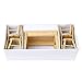 Pixnor 5pcs 112 Dollhouse Miniature Dining Table Chair Wooden Furniture Set (Wood Color)