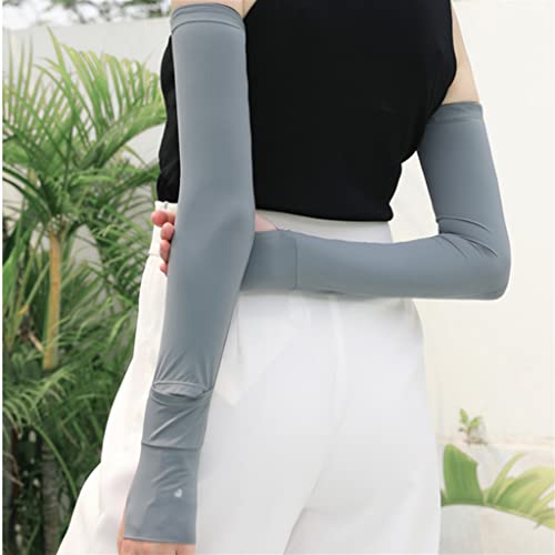 Manicotti di Seta del Ghiaccio Estivo Manicotti da Guida Sottili da Uomo e da Donna Guanti da Equitazione Sportivi da Uomo (Color : B, Size : ML XL)