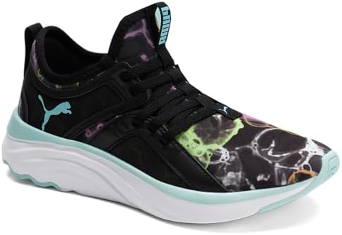 PUMA SOFTRIDE Sophia Sneaker, Black-Island Paradise, 7 US Unisex Big Kid | Image 1