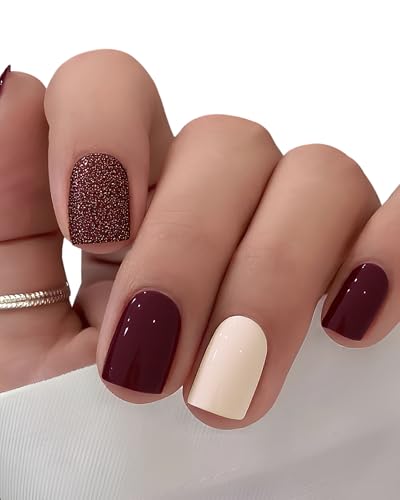 lulir Semi Cured Gel Nail Strips 22 Wraps, UV/LED Free, Rose Star Mist, Salon-Quality, Long Lasting, Easy to Apply & Remove, Includes 2 Prep Pads, Nail File & Wooden Stick