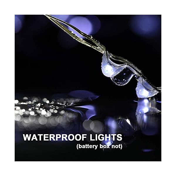 MUMUXI Lichterkette mit 20 LEDs, batteriebetrieben (im Lieferumfang enthalten), 12 Stück, 20 LEDs, wasserdicht… – Bild 5