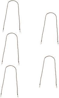 5 Pçs Saco Alça De Ombro Crossbody Carteira Bolsa De Couro Bolsas Femininas De Alça Superior Corrente Plana Substituição Bolsa Corrente De Metal Corrente Saco Alça DIY Saco Cinto