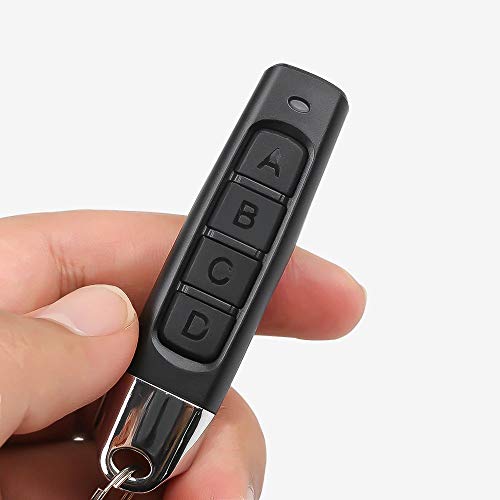 Mini Controle Remoto Portão Garagem Alarm Rf 433mhz 4 em 1 - Preto (Preto)