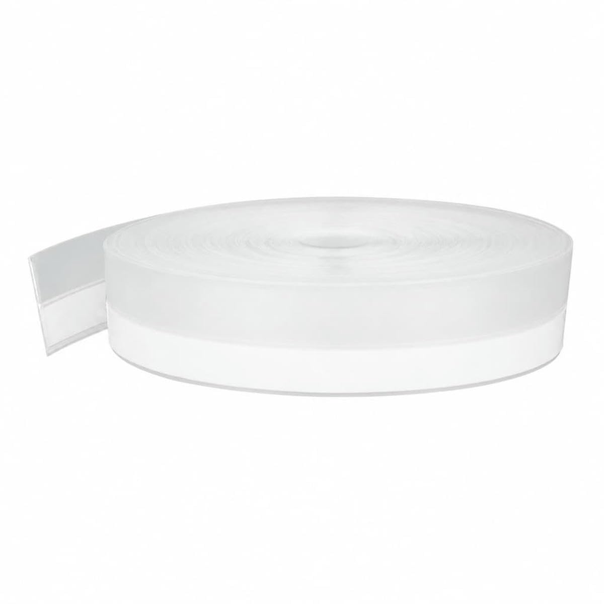 Silicone Weather Stripping Seal Door Tape, Weatherproof Soundproof for Door Frame or Window Bathroom Shower Glass Gaps-Clear 25mmx10m