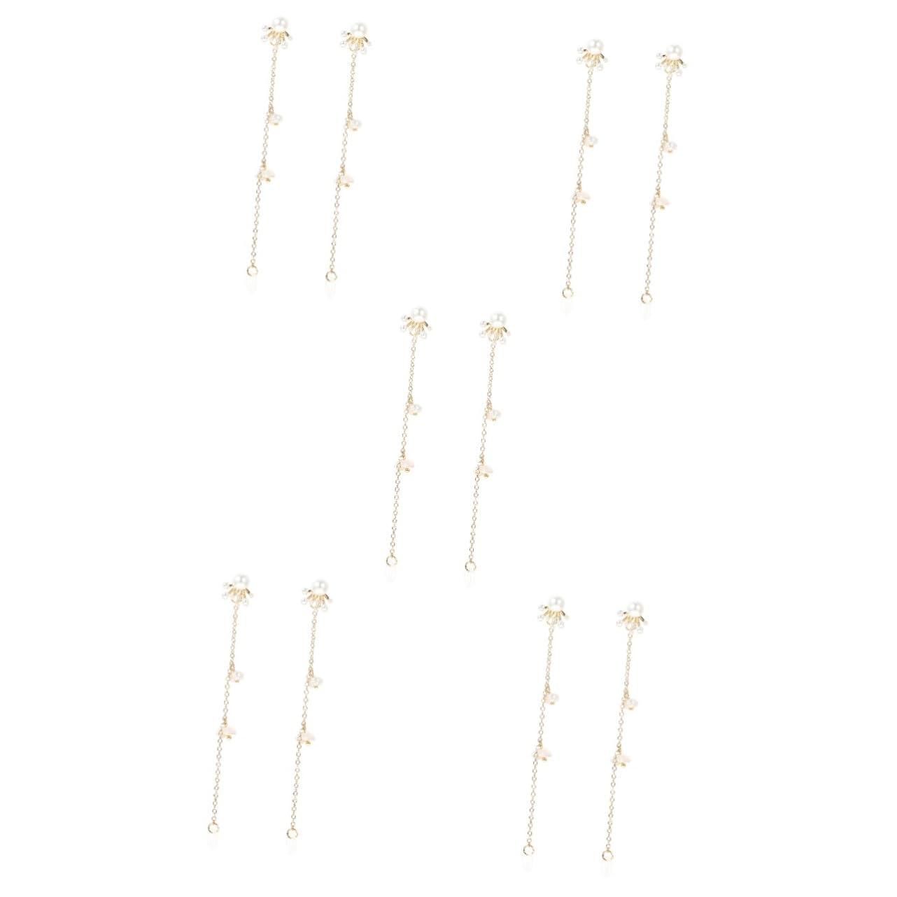 HEMOTON 5 Piezas Cadena Anti-perdida de Auriculares Correa de Auriculares de Moda Cadena Antideslizante para los Auriculares inalámbricos Correa para Auriculares Anti-perdida