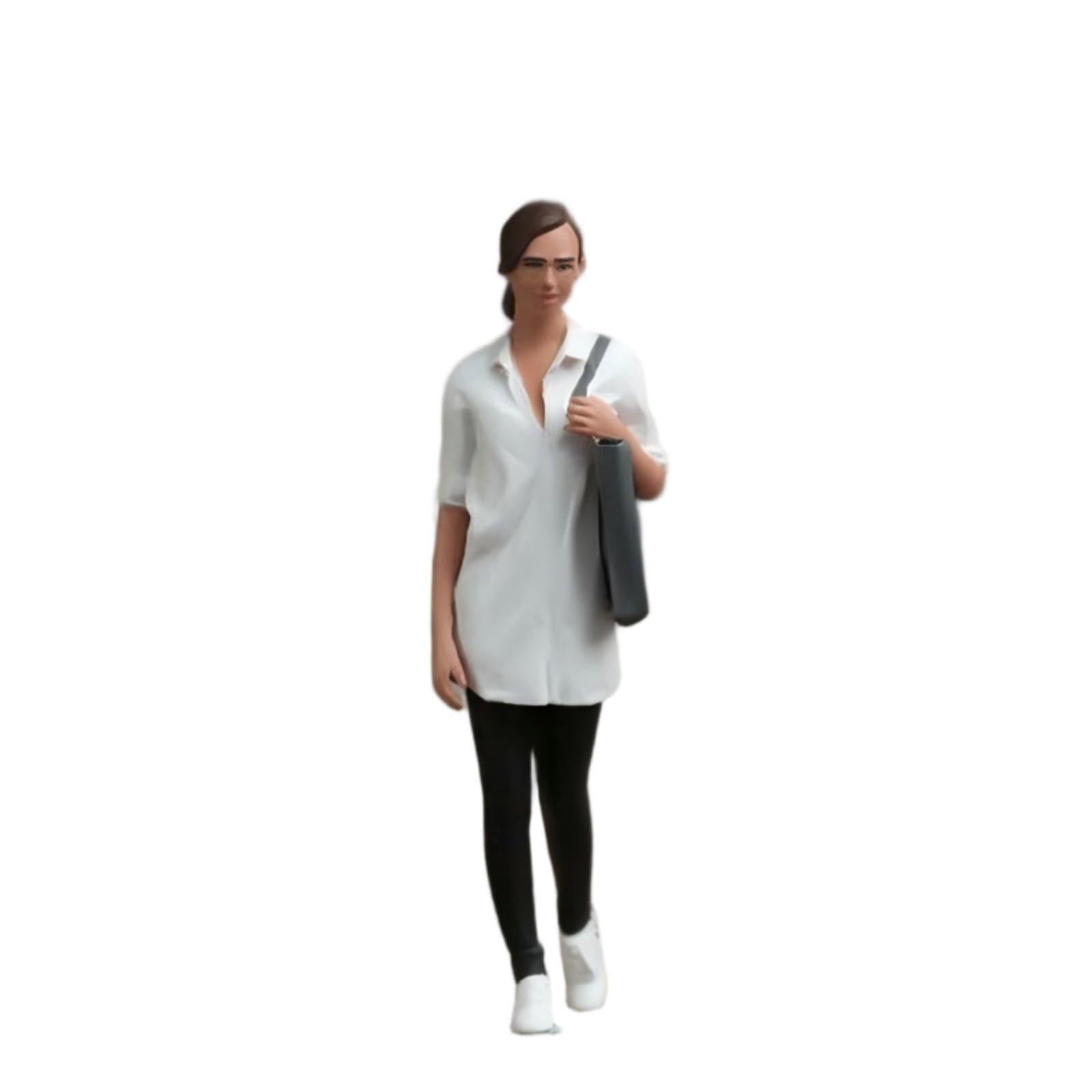 Miniatura Figura Transeúnte Moderna con Acabado Profesional Vitalidad en Escenas Urbanas para Arquitectura Miniatura Escritorio Tablero de Exposición Exhibición en Estante, 1/24 Pintado Fino
