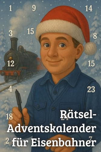 Rätsel-Adventskalender für Eisenbahner: Ein wunderschönes Geschenk für Fans von Zügen