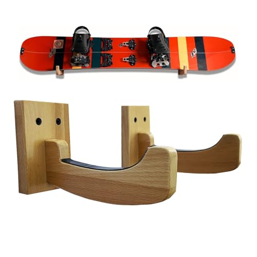Support mural skateboard en bois noble pour une décoration intérieure élégante