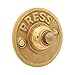 PRESS Retro Push Button Doorbell in Brass (Brass)