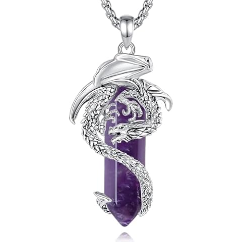 AEONSLOVE Amethyst Dragon Necklace Cover