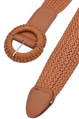 TeeYee Women Girls Wide Braided Belt Bohemian Waist Band for Dress 2084