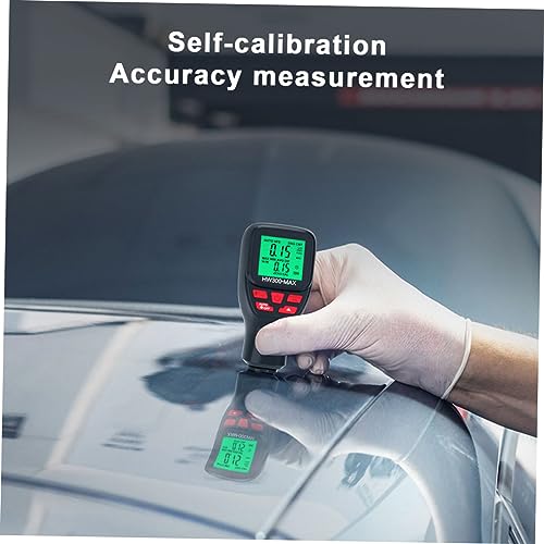 Medidor digital de grosor de recubrimiento automotriz ULTECHNOVO con pantalla LCD de fondo iluminado para mediciones precisas, diseño ligero para inspección de pintura de autos y autos usados miniatura 6