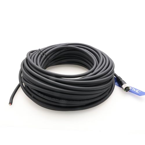Eonvic M12 Female Straight 8 Pins A Code Connector Aviation Socket Shielded Electrical Cable Industrial Sensor Connector 20M