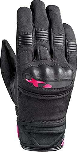 MS Picco Damen Motorradhandschuhe - Schwarz Pink - 2XL - female