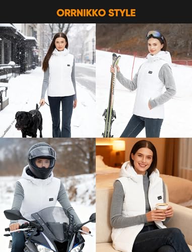 Image of [2025 All-New Heated Vest Women - Detachable Heated Hood, With 7.4V 16000mAh Battery Pack, Womens Heated Vest