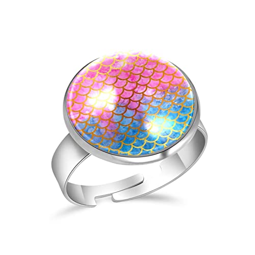 HMZY Anillos ajustables abiertos Aniversario Cumpleaños Joyas Regalos para mujeres...