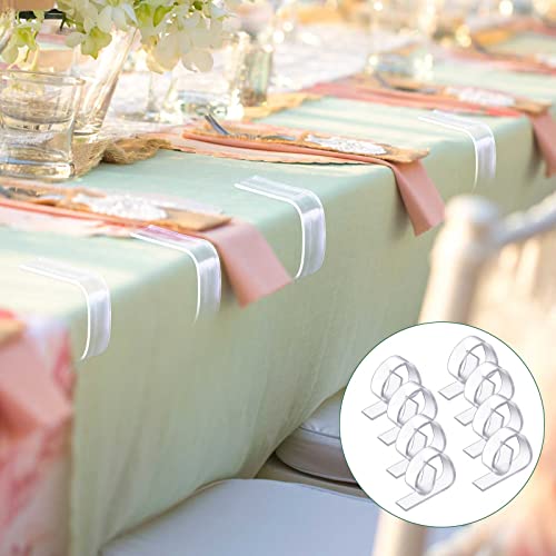 150 Pieces Clear Plastic Tablecloth Clips Picnic Table Clips Plastic Table Cloth Holders Transparent Table Cover Clips Tablecloth Cover Clamps For Valentine's Day Home Wedding Party #TOP4