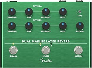 Fender and Reverb – name a more iconic musical duo. Fender’s Dual Marine Layer allows you to add even more dimension to your sonic arsenal. Featuring two independent footswitchable settings, three unique reverb algorithms allow the user to create mul...