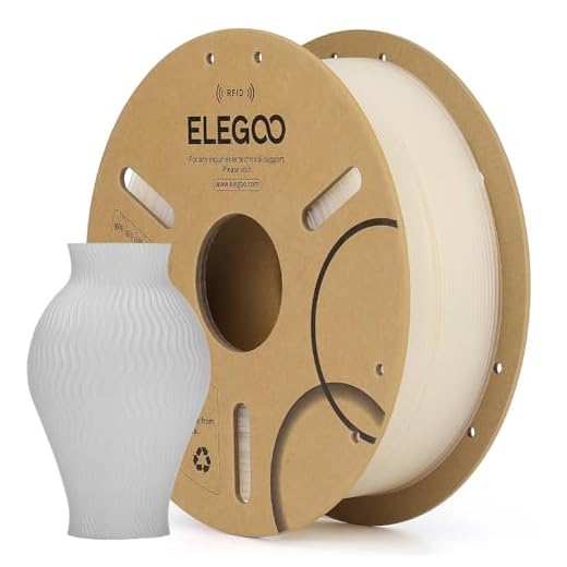 ⚡ ELEGOO RFID PLA Filament 1.75mm Translucent 1KG, Auto Identification 3D Printer Filament Compatible with Canvas, Dimensional Accuracy +/-0.02mm, 1kg(2.2lbs) Spool for Most 3D Printers