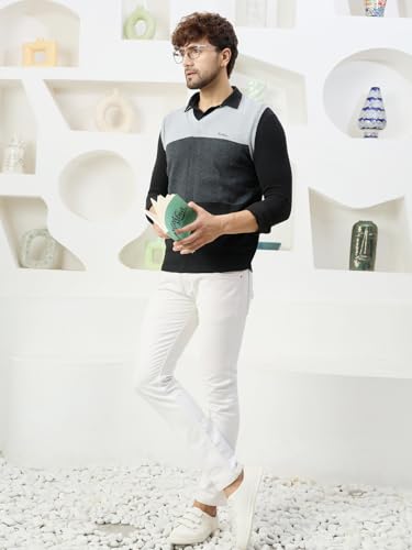 Image of Kvetoo V Neck Sleeveless Winter Wool Sweater for Men