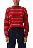 s.Oliver Damen Pullover mit Blockstreifen rot 46
